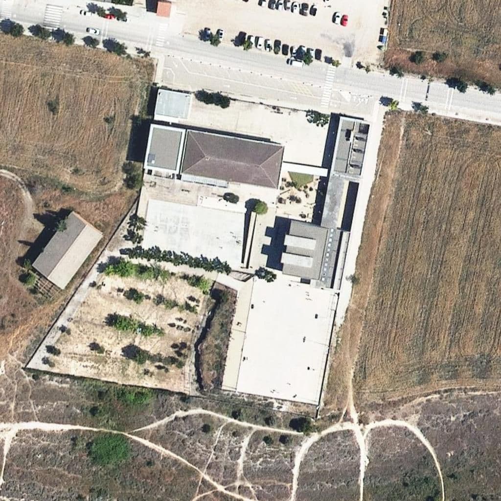 Aerial view of the grounds of Escola Valeri Serra
