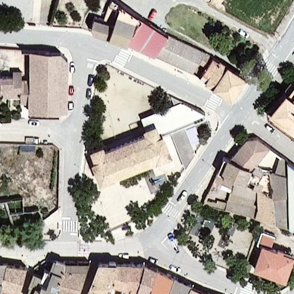 Aerial view of the grounds of Escola El Terrall - ZER Espernallac