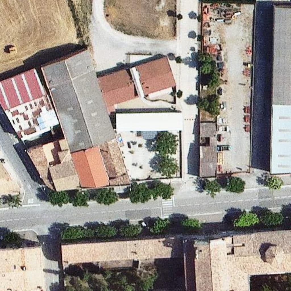 Aerial view of the grounds of Escola Mare de Déu de la Mercè