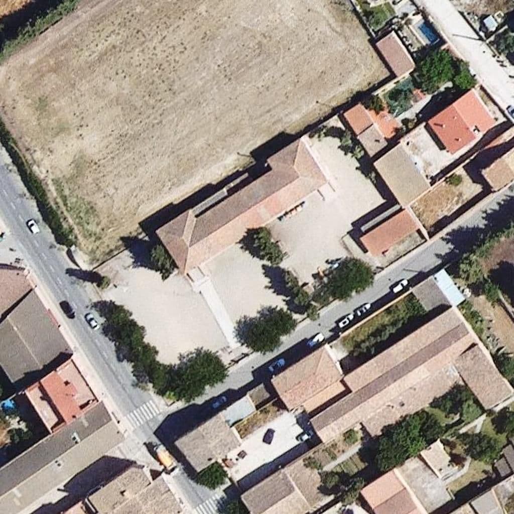 Aerial view of the grounds of Llar d'infants de Belianes