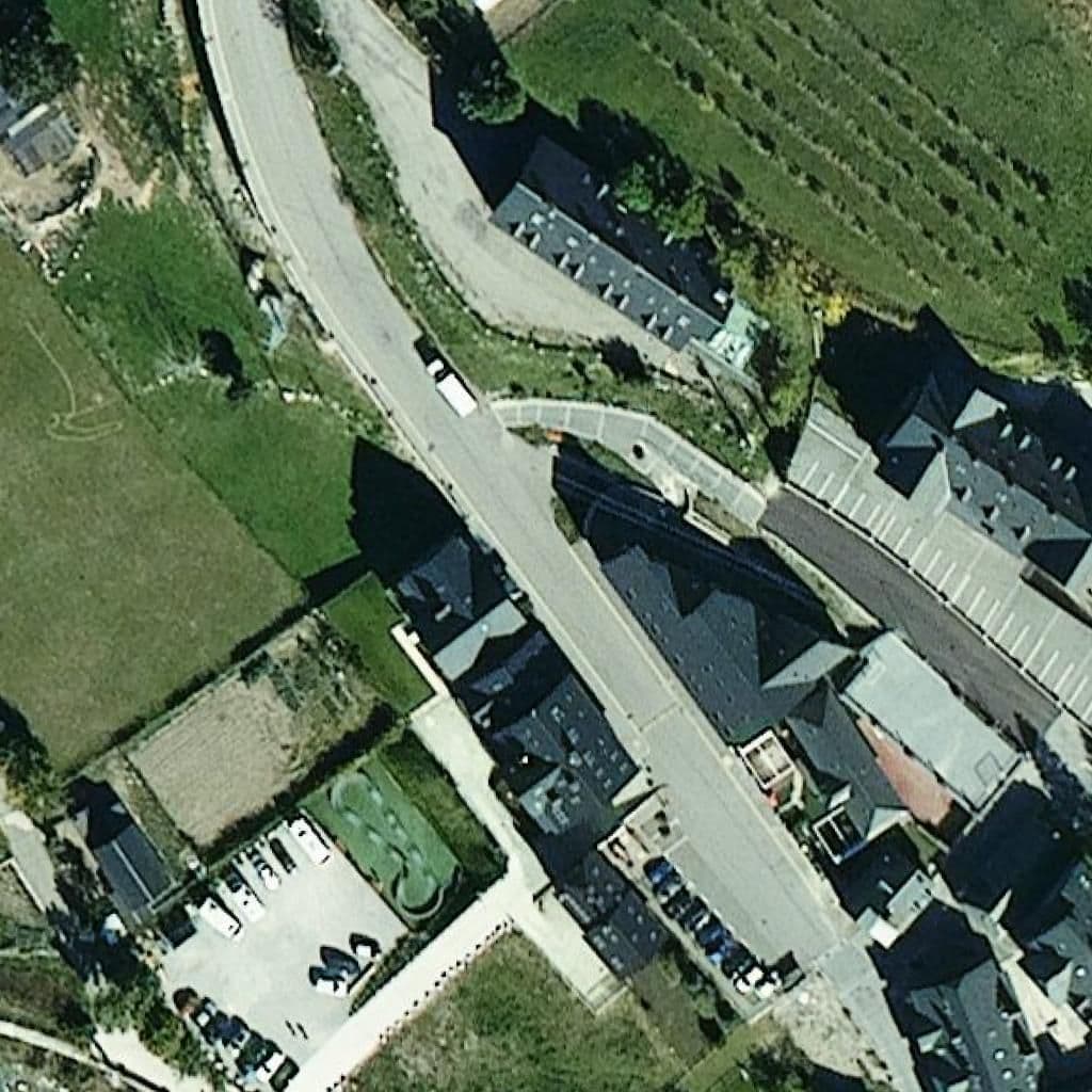 Aerial view of the grounds of Llar d'infants Eth Cargòlh