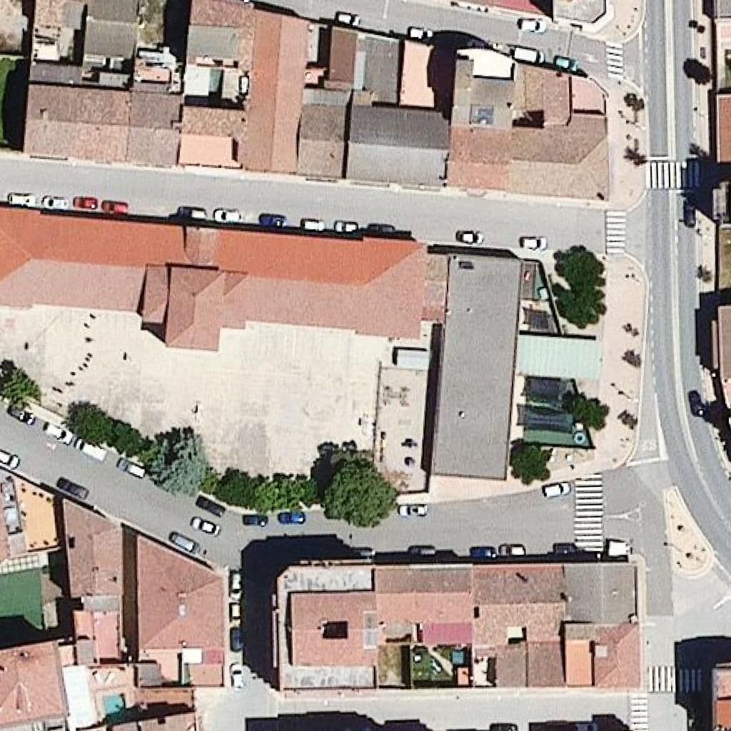 Aerial view of the grounds of Escola d'Almenar