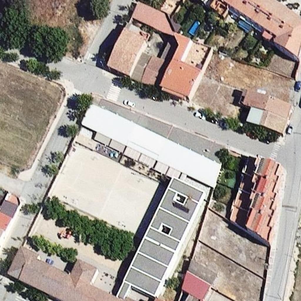 Aerial view of the grounds of Llar d'infants Rialles