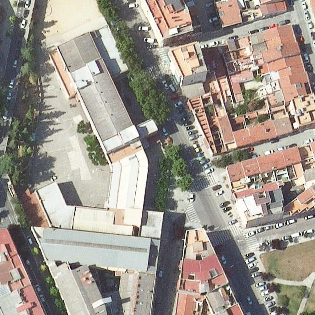 Aerial view of the grounds of Llar D'infants Giravolt