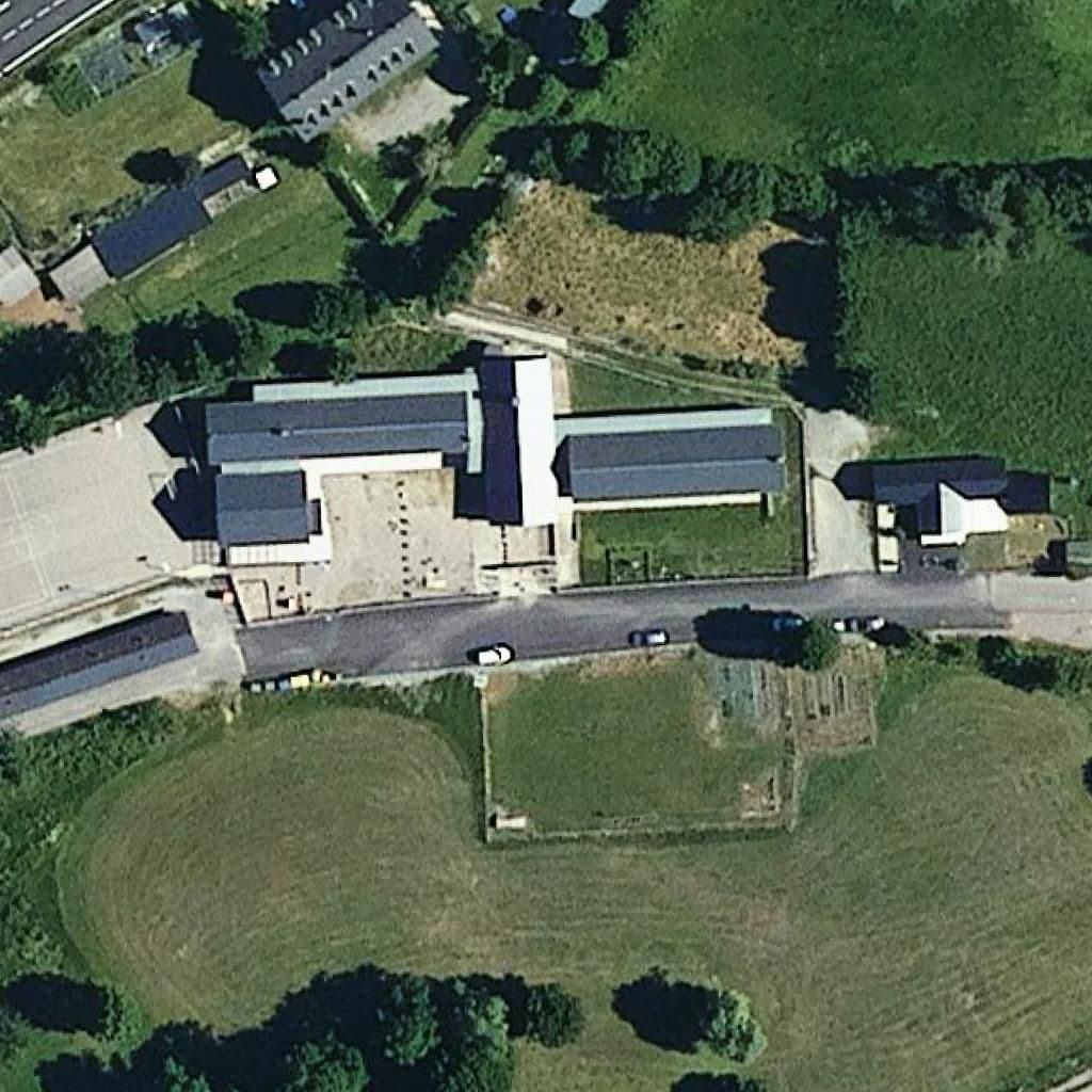 Вид згори на територію школи «Escola de La Vall de Boí - ZER Alta Ribagorça»