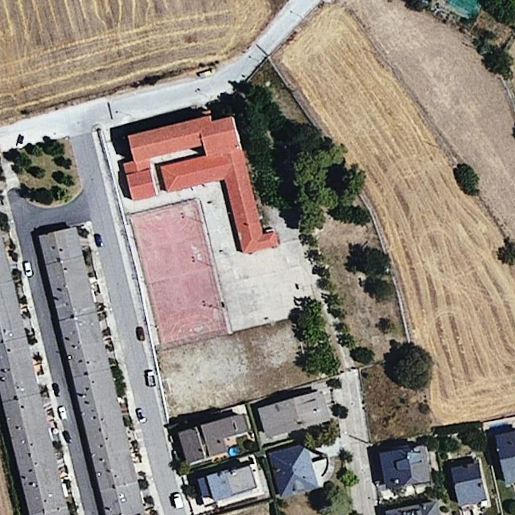 Aerial view of the grounds of Llar d'infants d'Organyà
