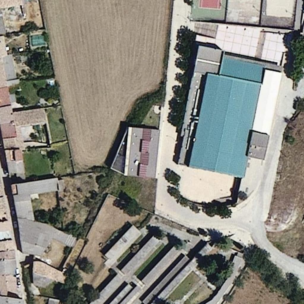 Aerial view of the grounds of Llar d'infants d'Oliana