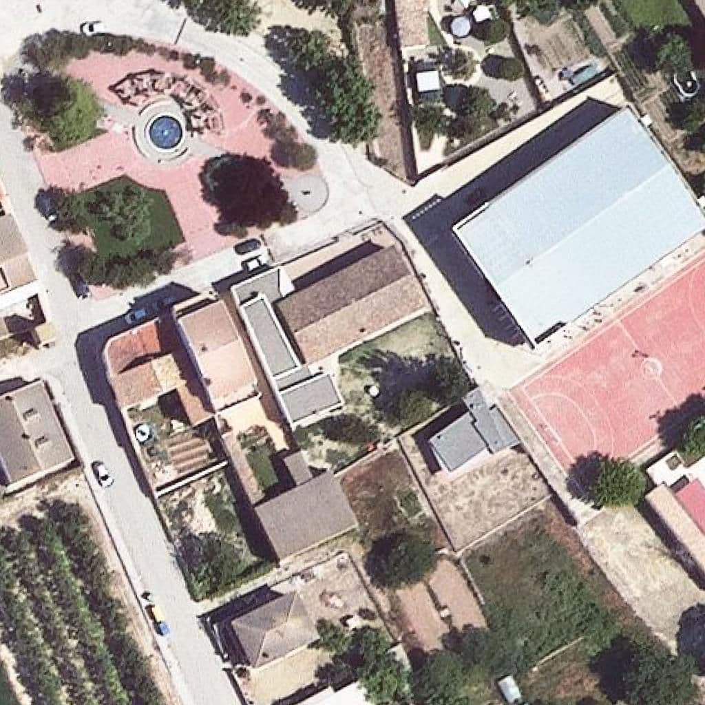 Aerial view of the grounds of Llar d'infants Patim Patam
