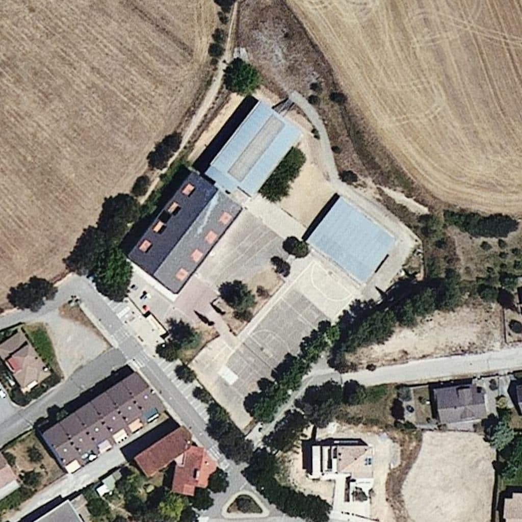 Aerial view of the grounds of Institut Escola d'Oliana