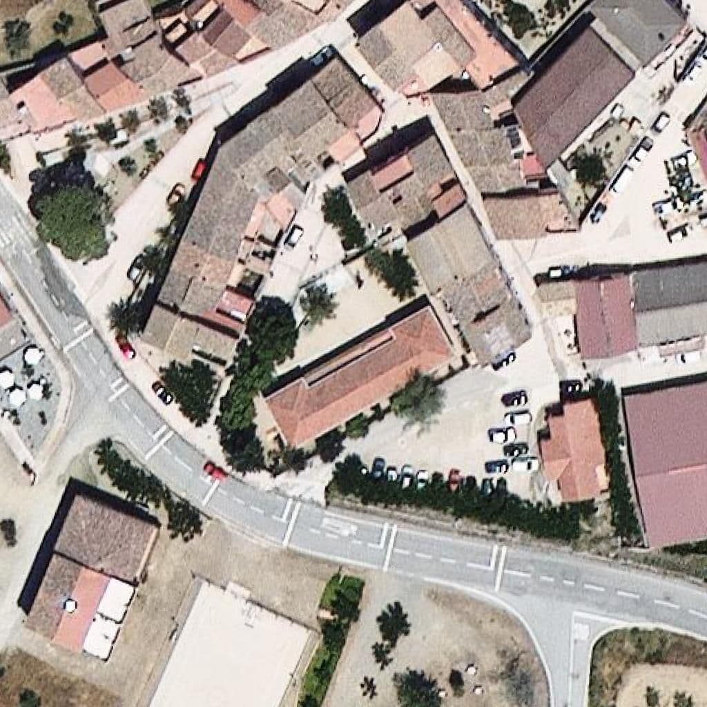 Aerial view of the grounds of Escola Llicorella - ZER L'Aglà