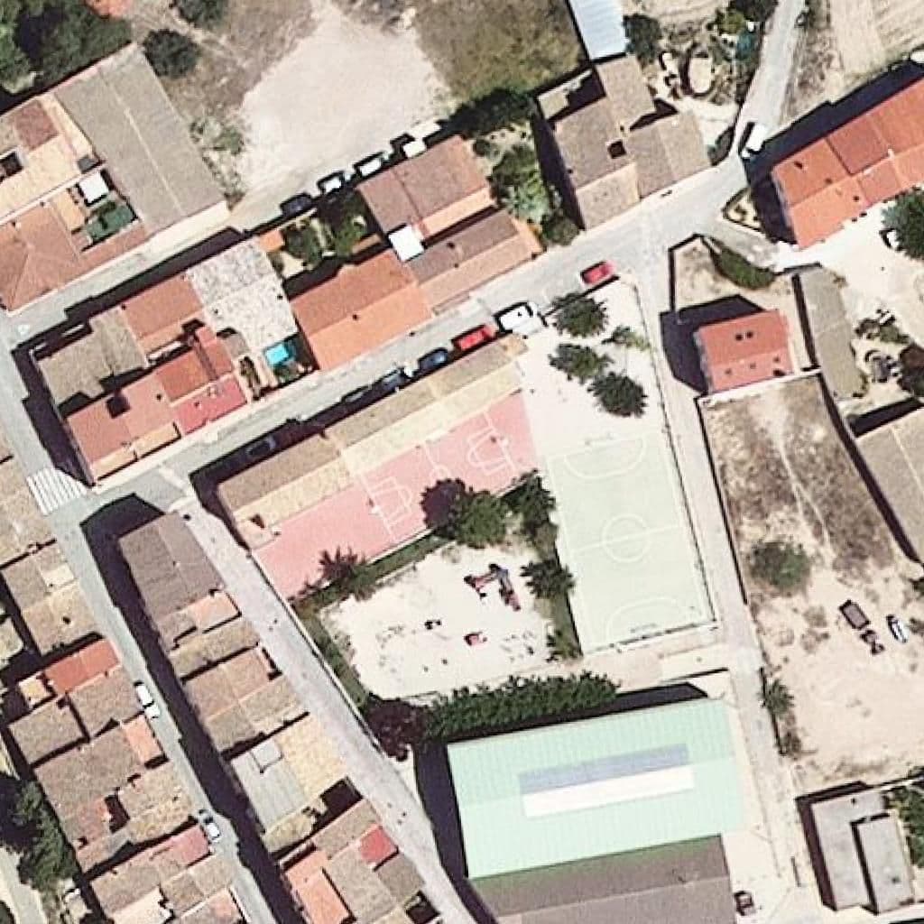 Aerial view of the grounds of Escola Sant Jordi - ZER Riu i Serra