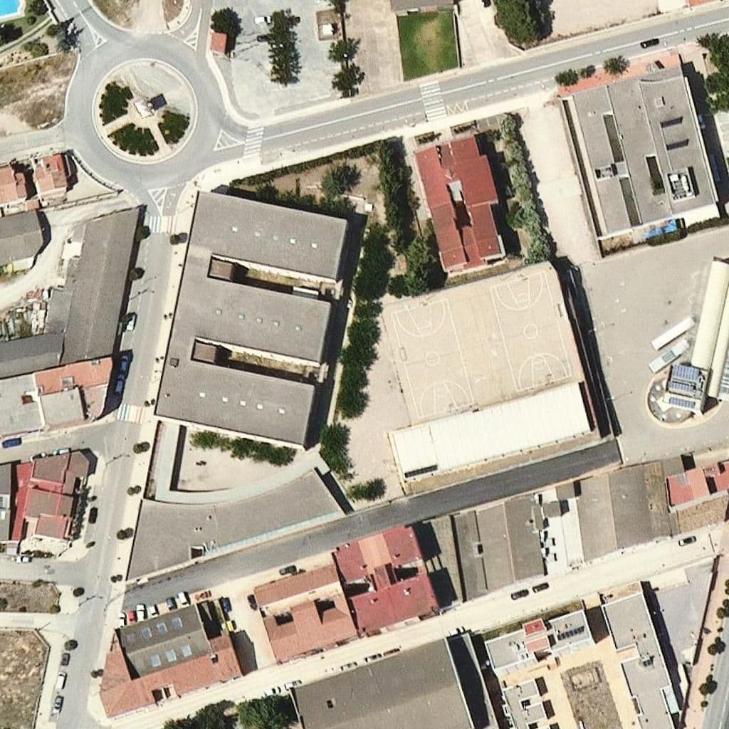 Aerial view of the grounds of Institut Terra Alta