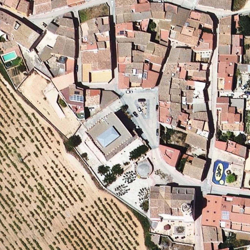 Aerial view of the grounds of Llar d'infants Municipal