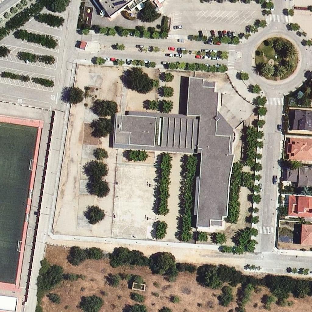 Aerial view of the grounds of Institut Les Planes