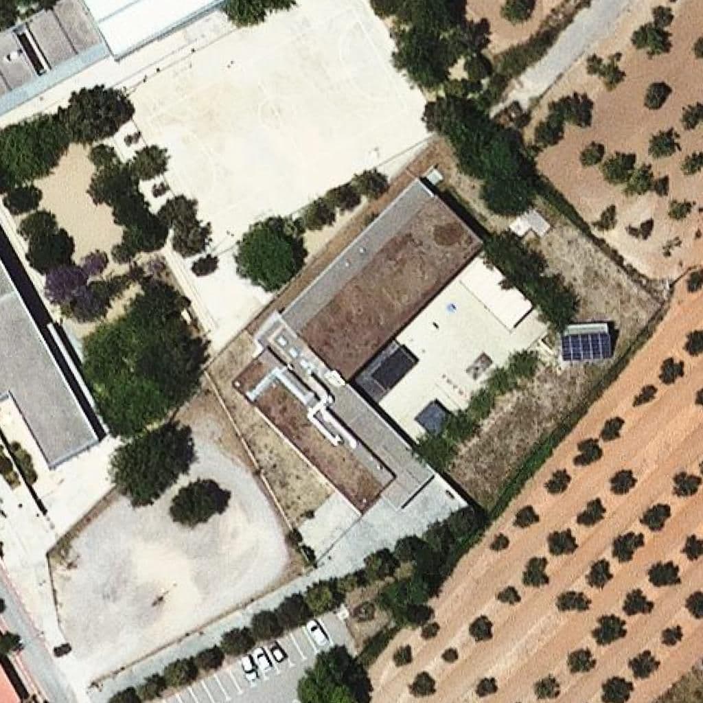 Aerial view of the grounds of Llar d'infants l'Oreneta