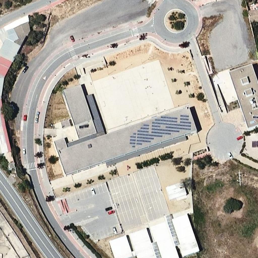 Aerial view of the grounds of Institut Roda de Berà