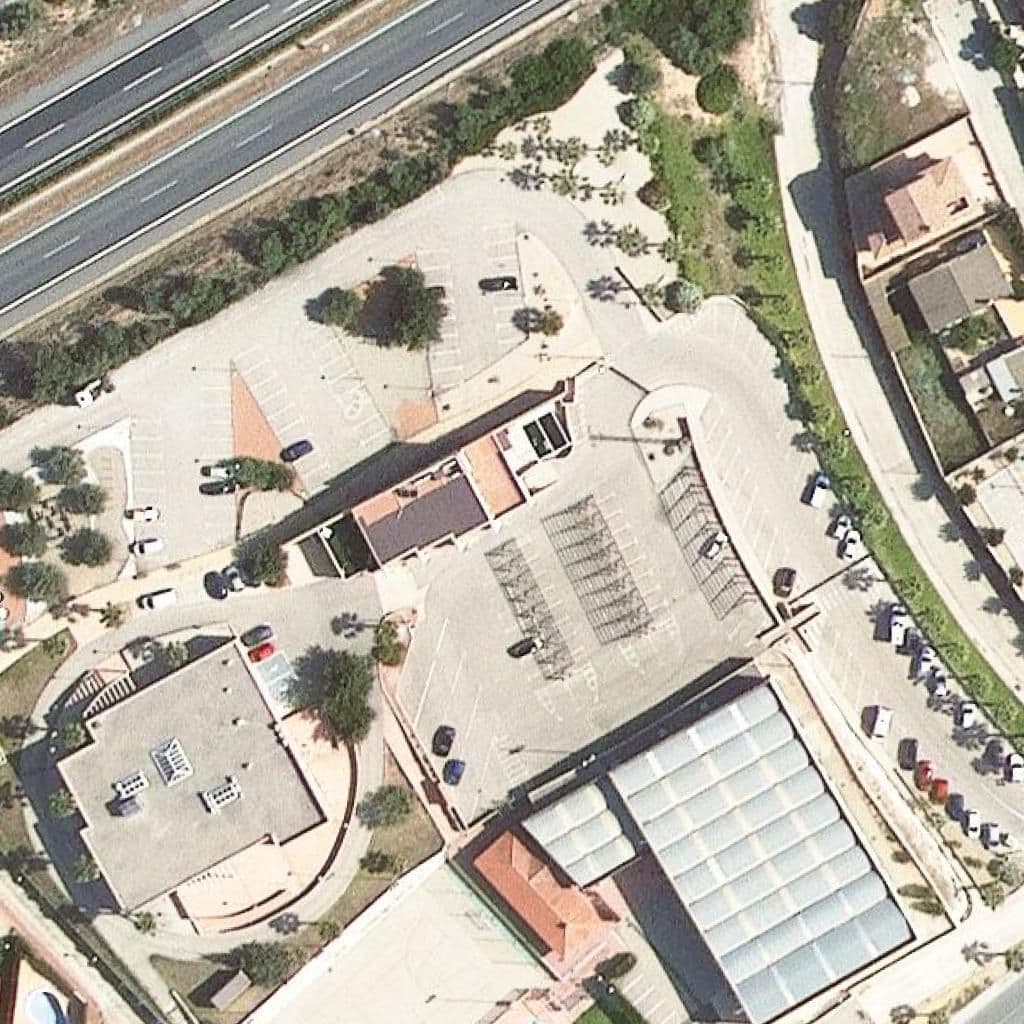 Aerial view of the grounds of Llar d'infants La Marinada