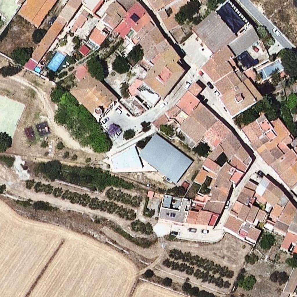Aerial view of the grounds of Bisbe Martí