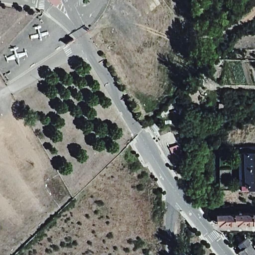 Aerial view of the grounds of ACADEMIA BÁSICA DEL AIRE Y DEL ESPACIO DE LEÓN
