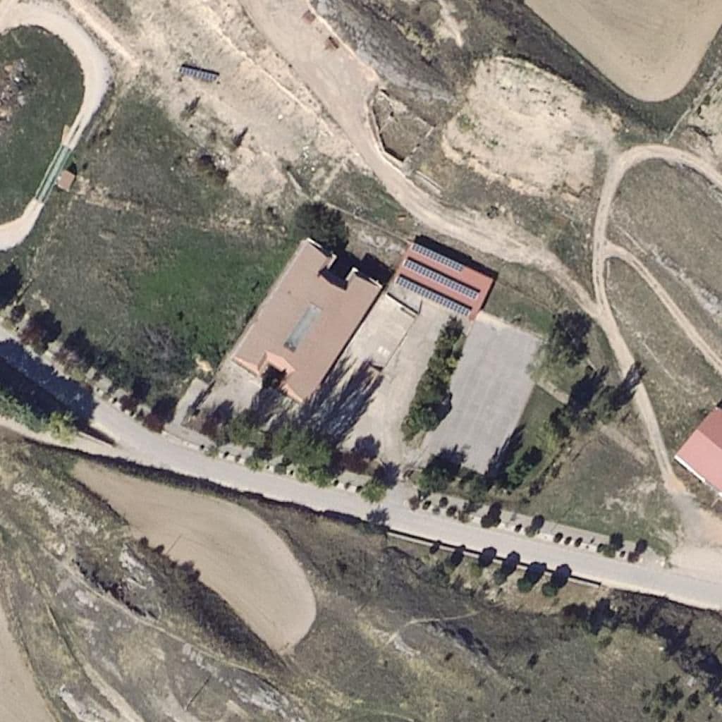 Aerial view of the grounds of CRA CAMPOS DE GÓMARA