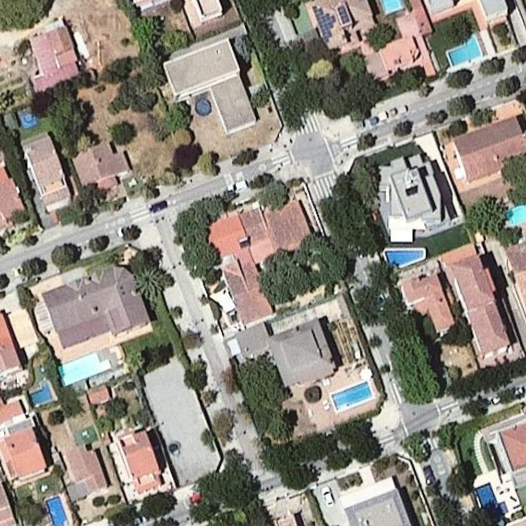 Aerial view of the grounds of Llar D'infants El Niu