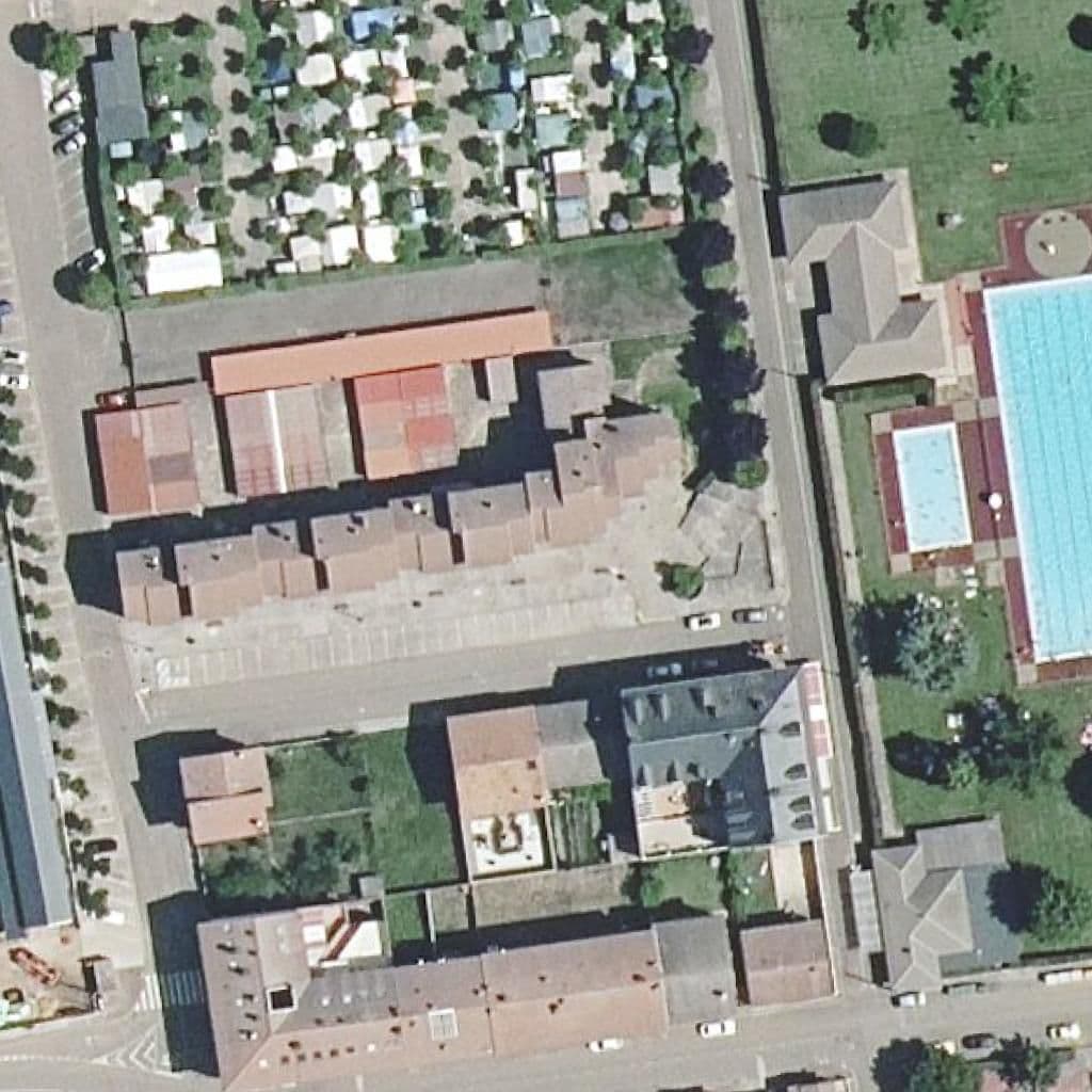 Aerial view of the grounds of CRA DE HOSPITAL DE ÓRBIGO