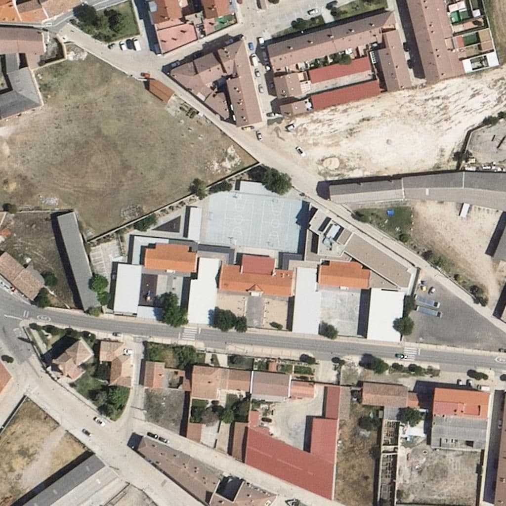 Вид сверху на территорию школы «CRA EL PÁRAMO»