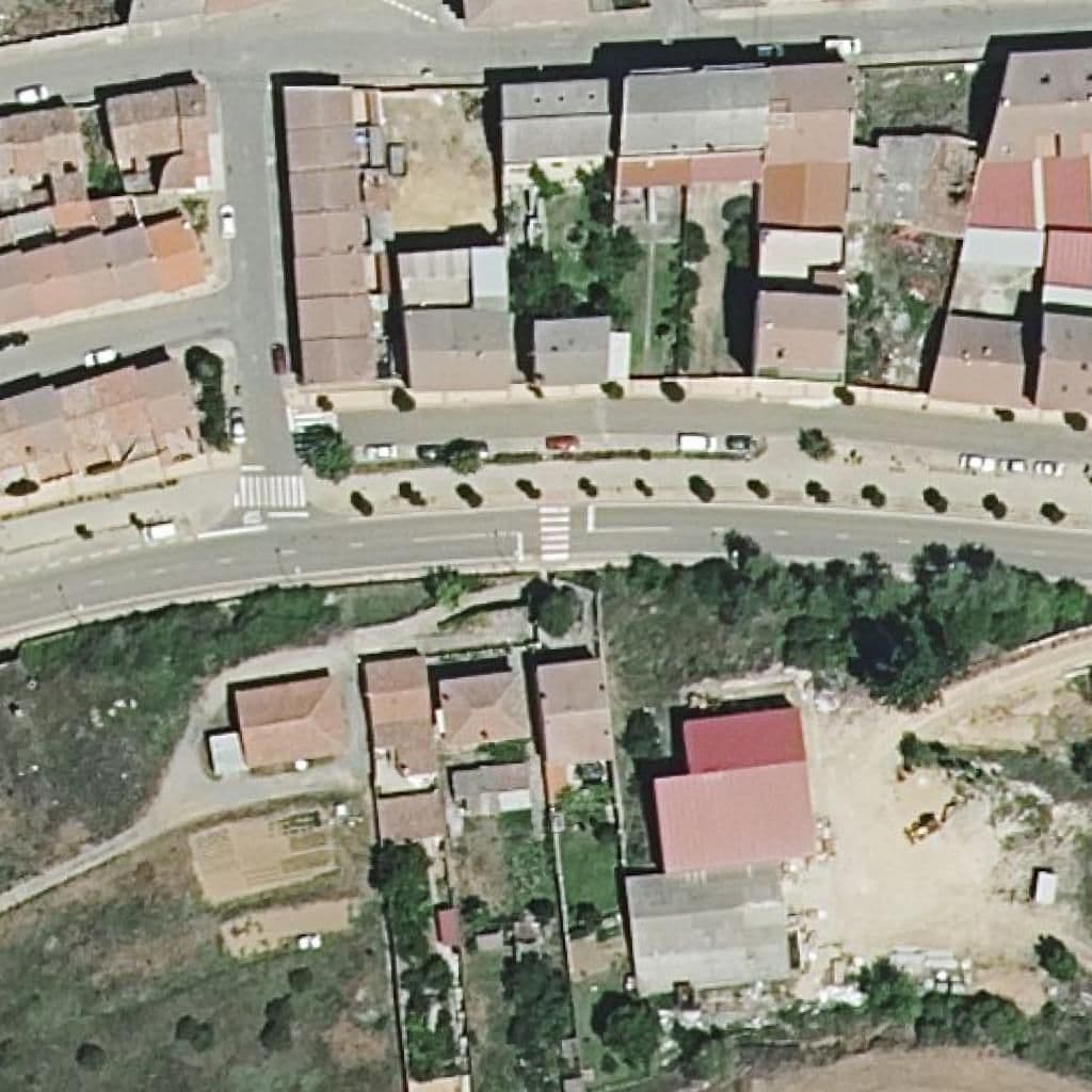 Aerial view of the grounds of FRAY BERNARDINO SAHAGÚN