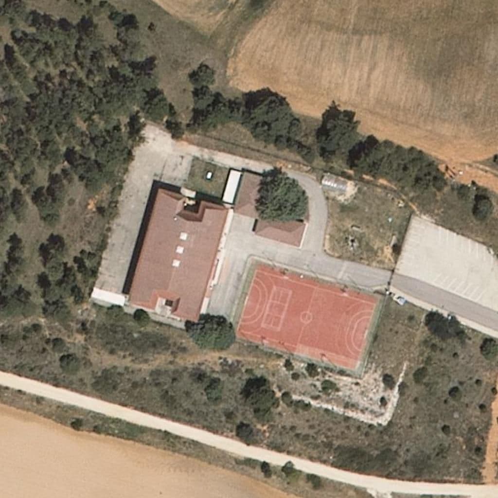 Aerial view of the grounds of LA DEMANDA