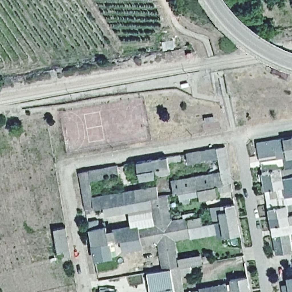 Aerial view of the grounds of LAS ALAMEDAS