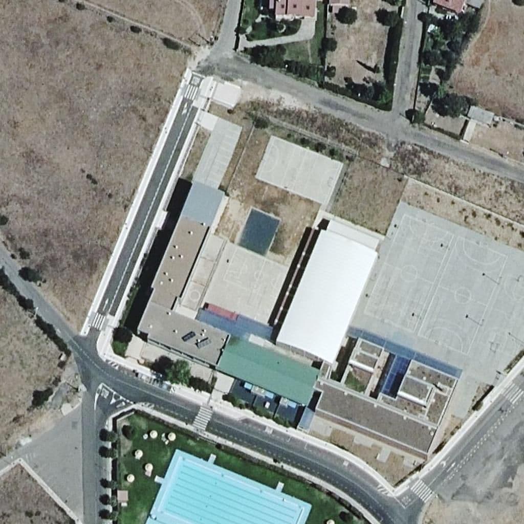 Aerial view of the grounds of LOS ADILES