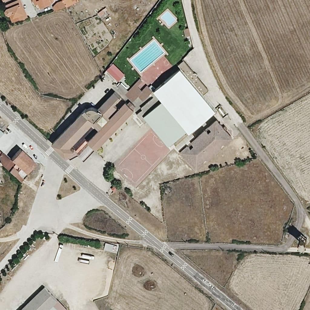Aerial view of the grounds of NUESTRA SEÑORA DE GRACIA