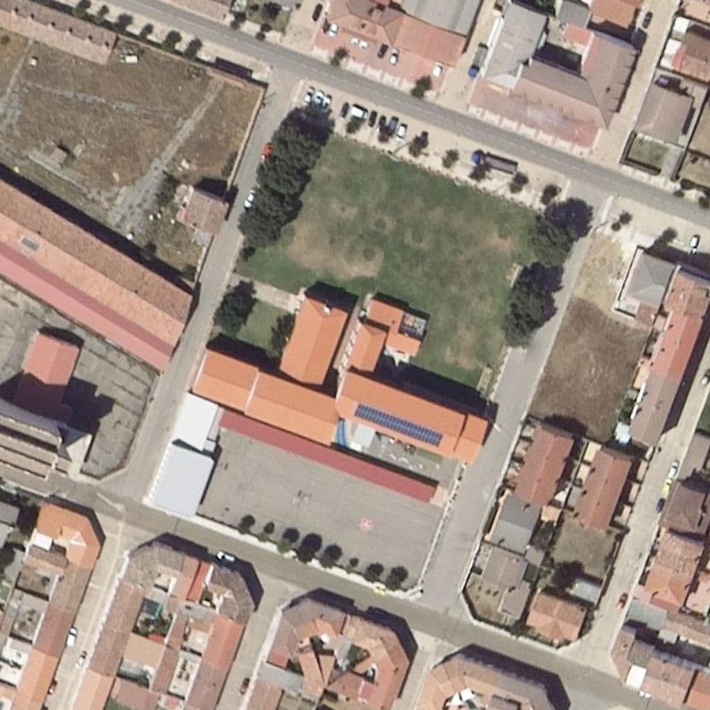 Aerial view of the grounds of NUESTRA SEÑORA DE LA PIEDAD