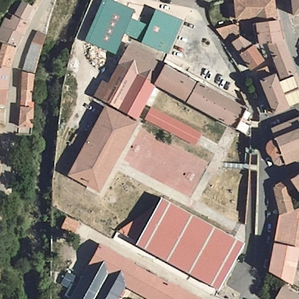 Aerial view of the grounds of NUESTRA SEÑORA DEL CARMEN