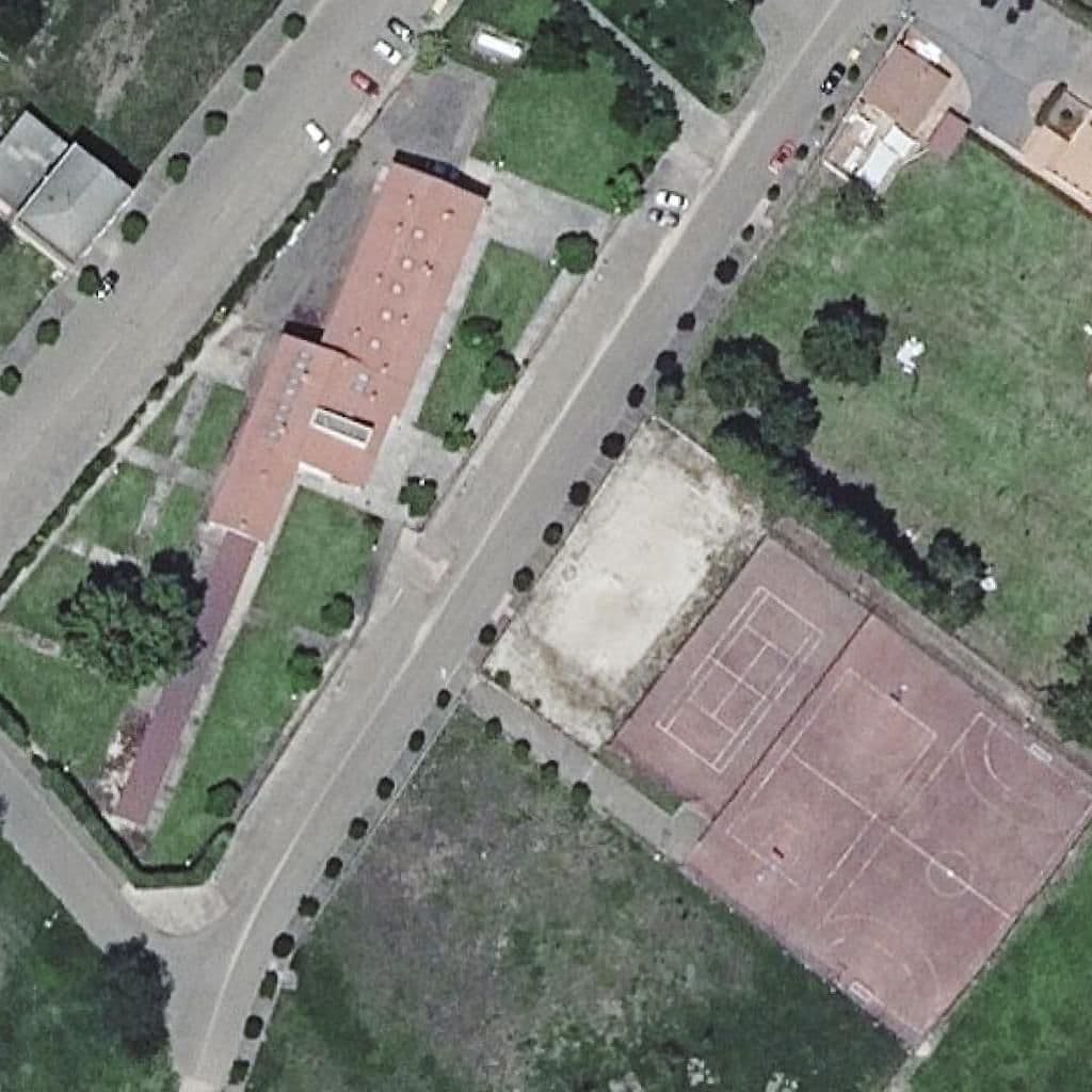 Aerial view of the grounds of ÓRBIGO