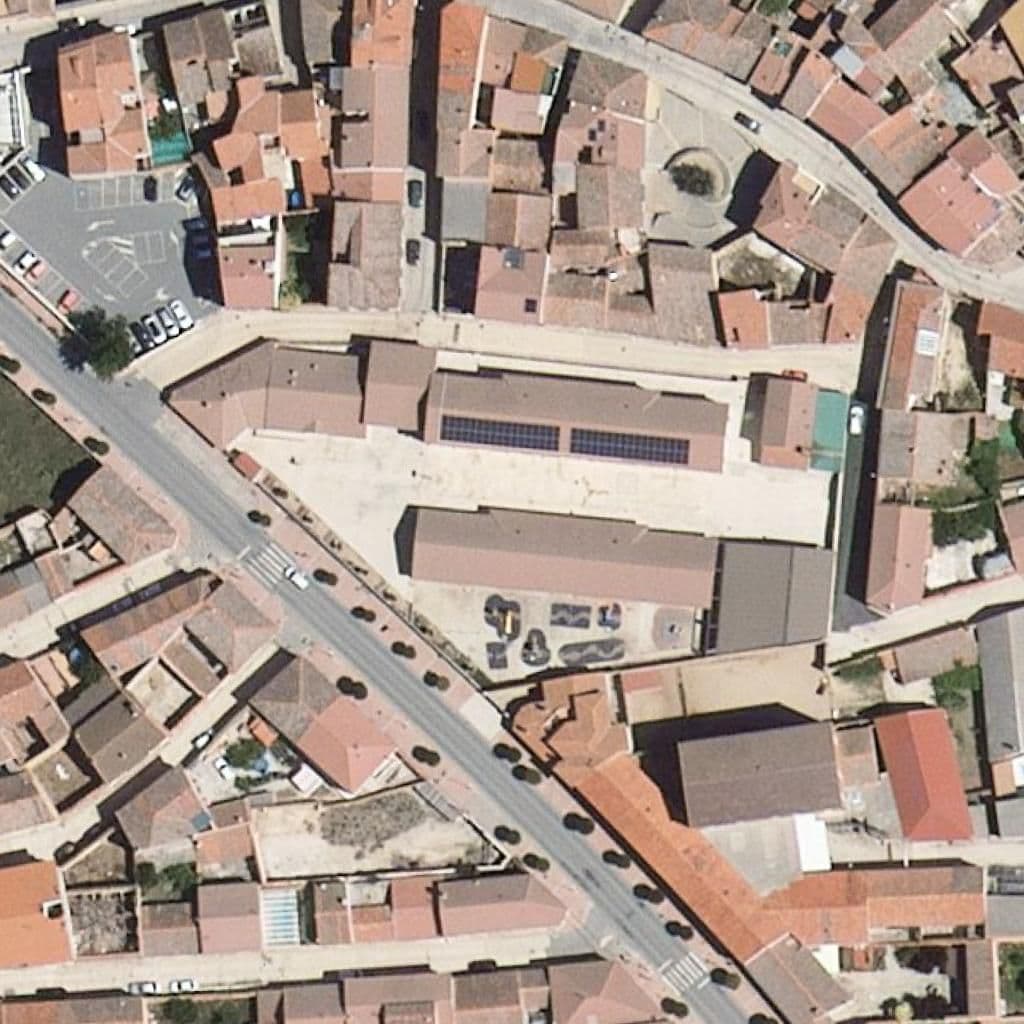 Aerial view of the grounds of SAN JUAN BAUTISTA