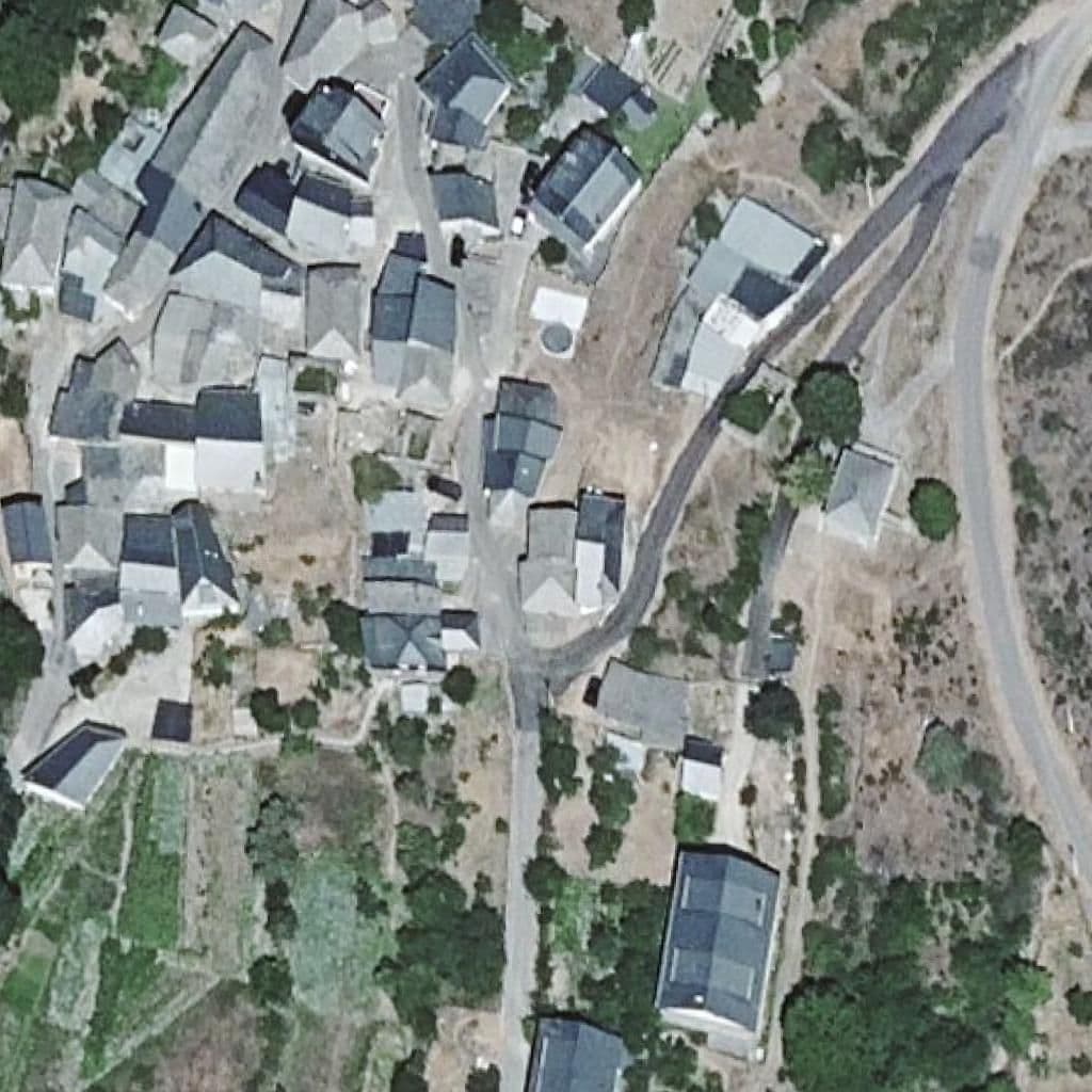 Aerial view of the grounds of SANTA ANA