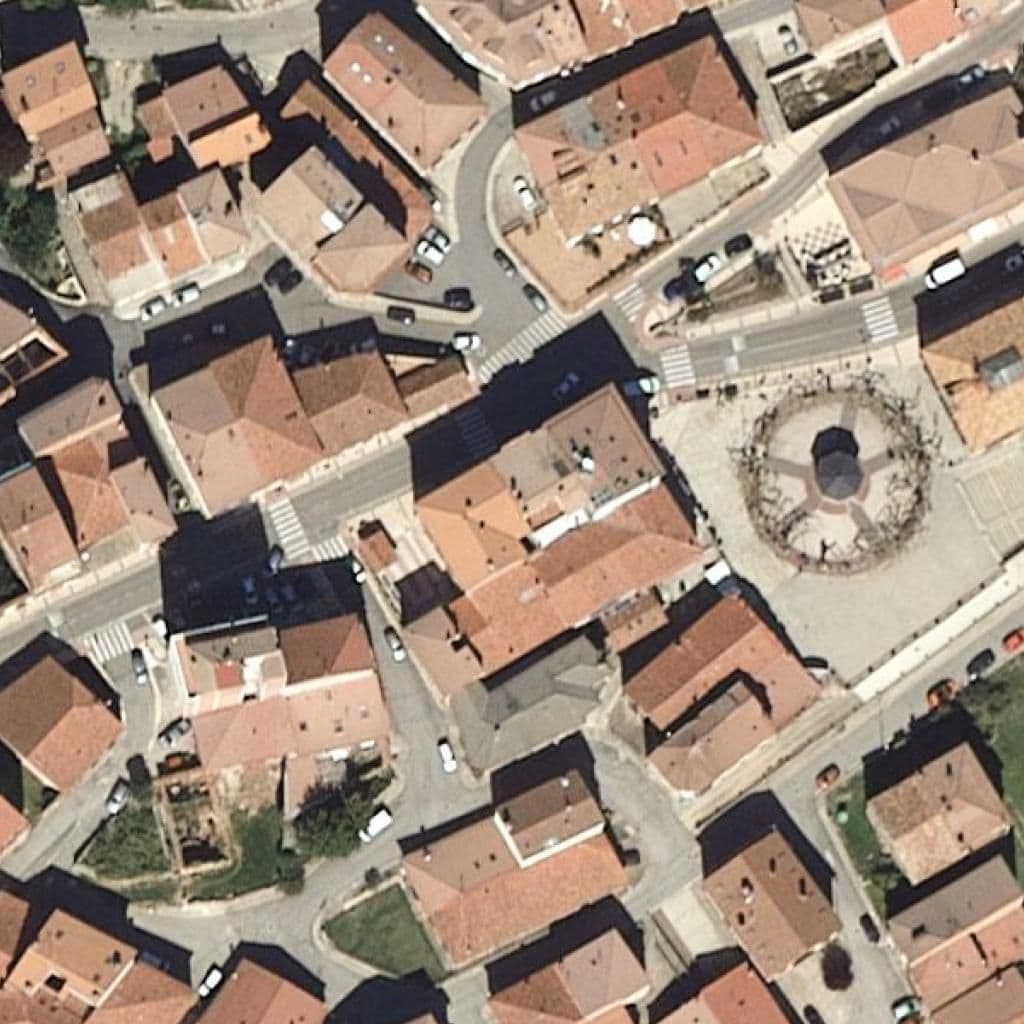 Aerial view of the grounds of VERA CRUZ