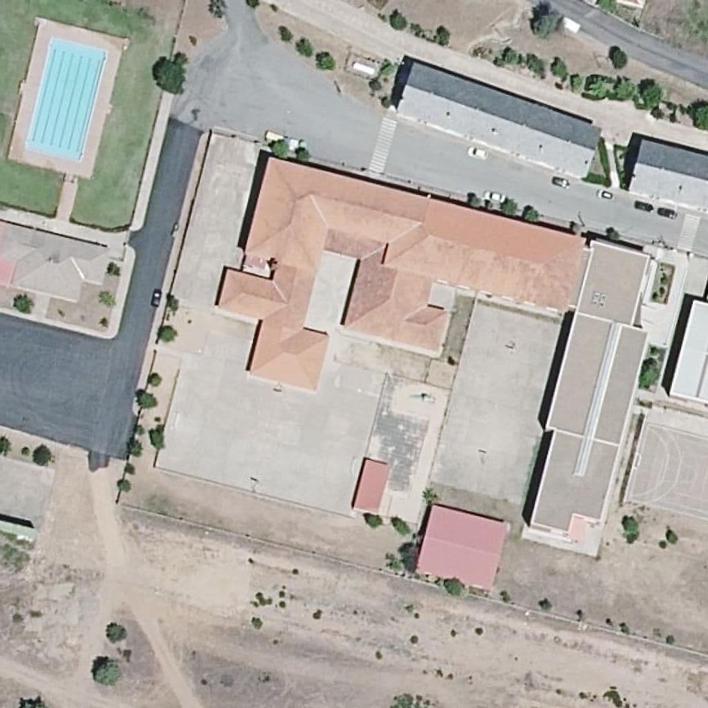 Aerial view of the grounds of VIRGEN DE LA SALUD