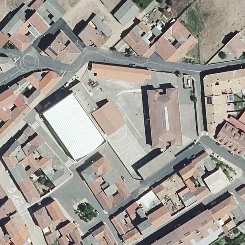 Aerial view of the grounds of SAN JUAN