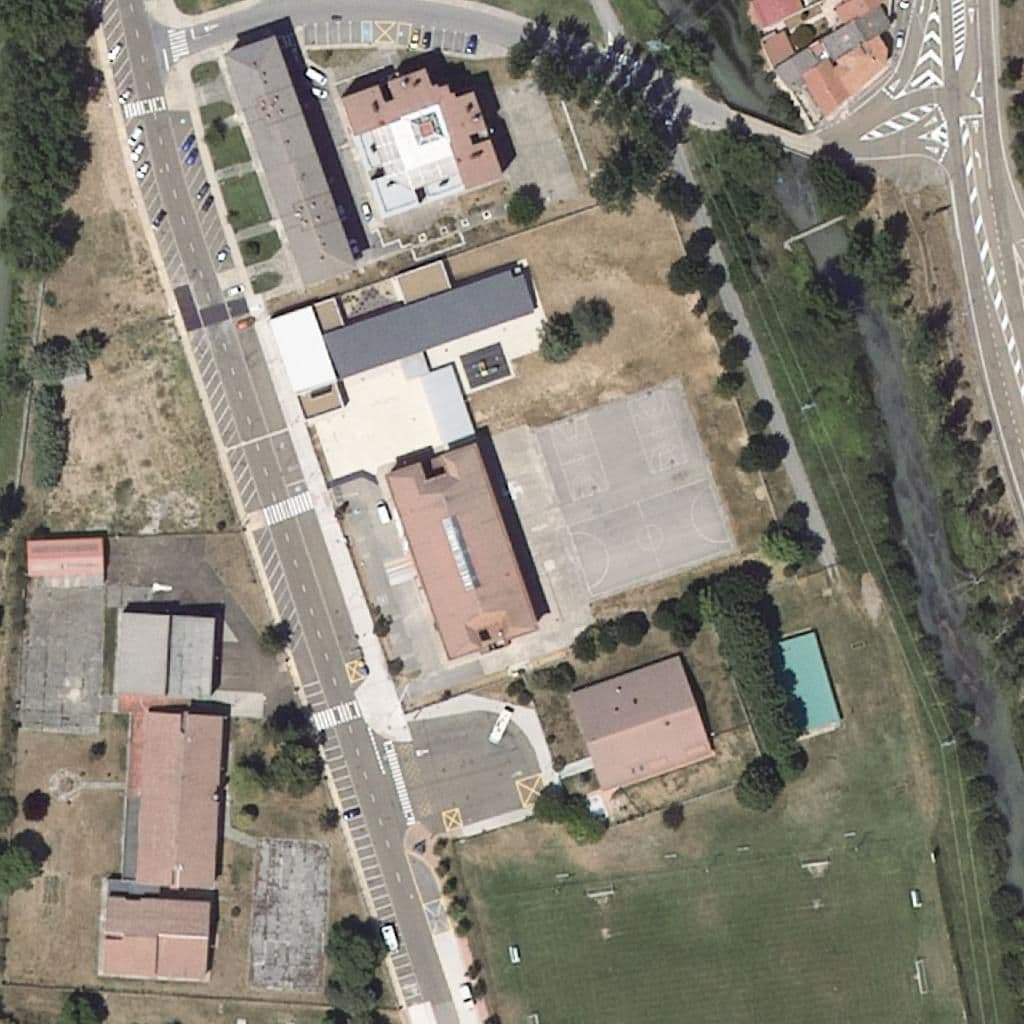 Aerial view of the grounds of PISUERGA