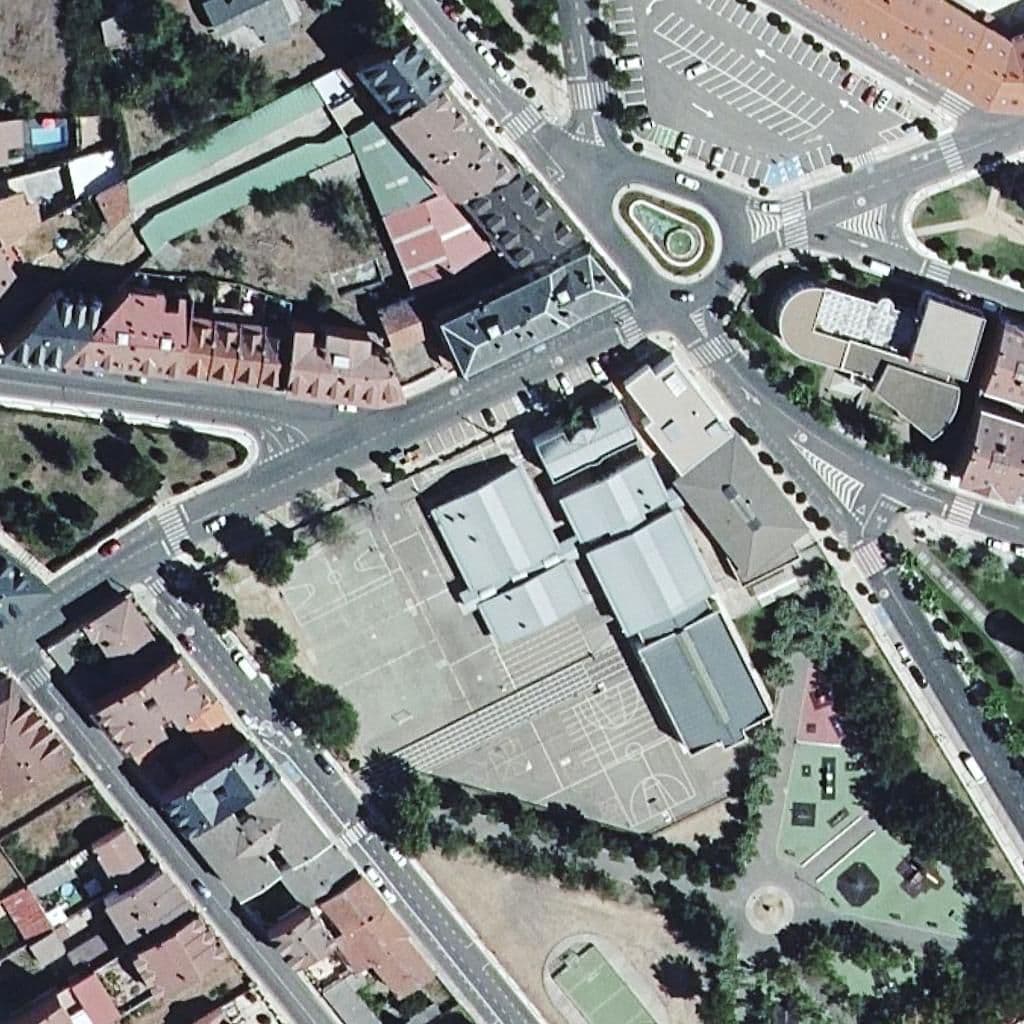 Aerial view of the grounds of COSA DE NIÑOS