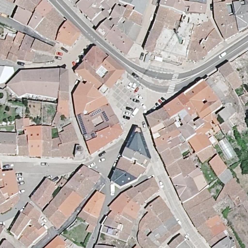 Aerial view of the grounds of ALCAÑICES