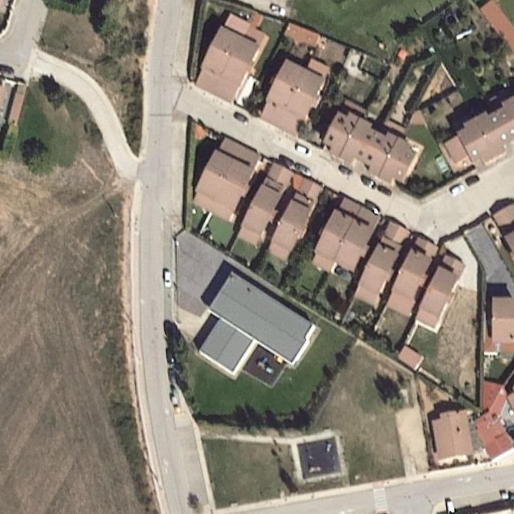 Aerial view of the grounds of ARCOS DE LA LLANA