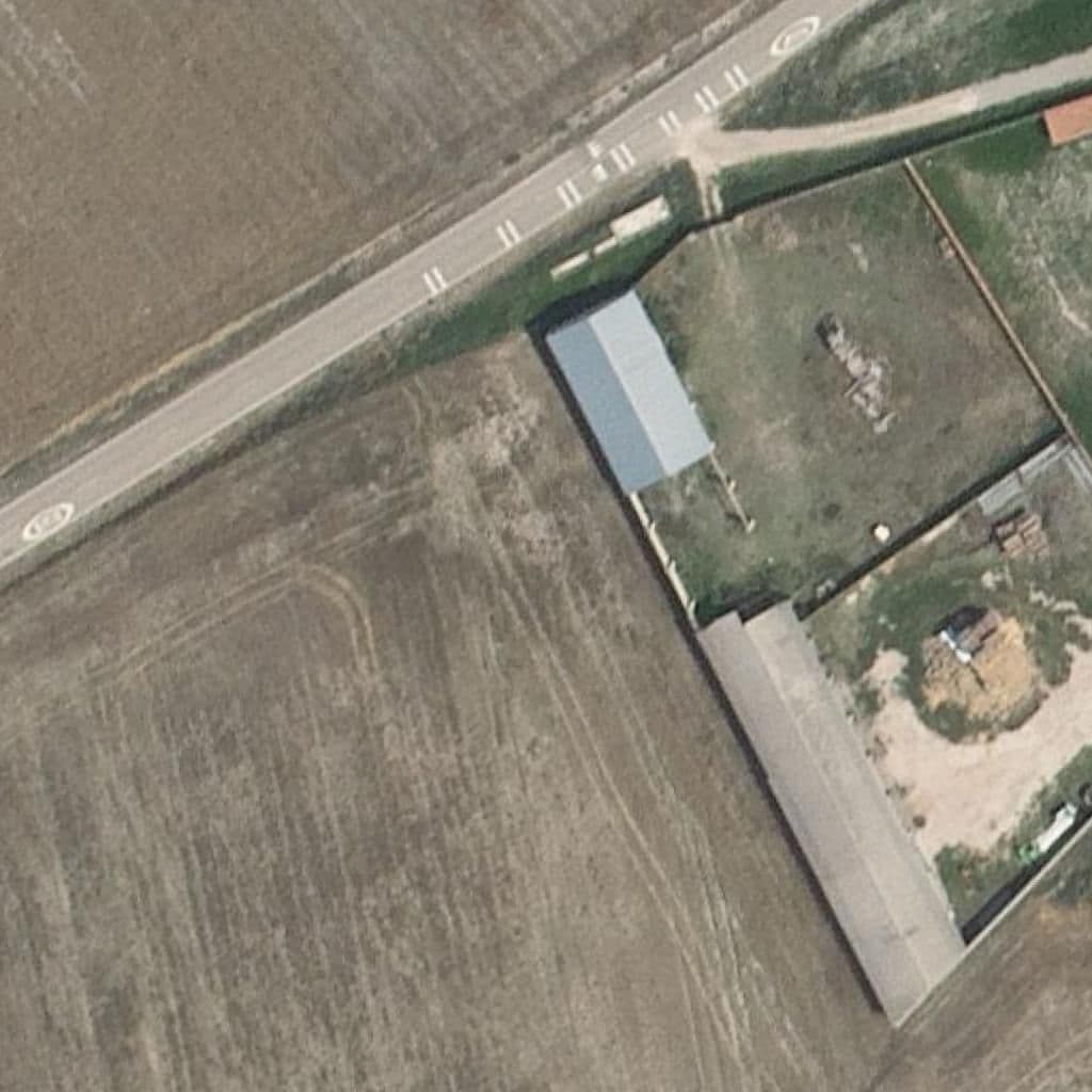 Aerial view of the grounds of LA ALDEILLA