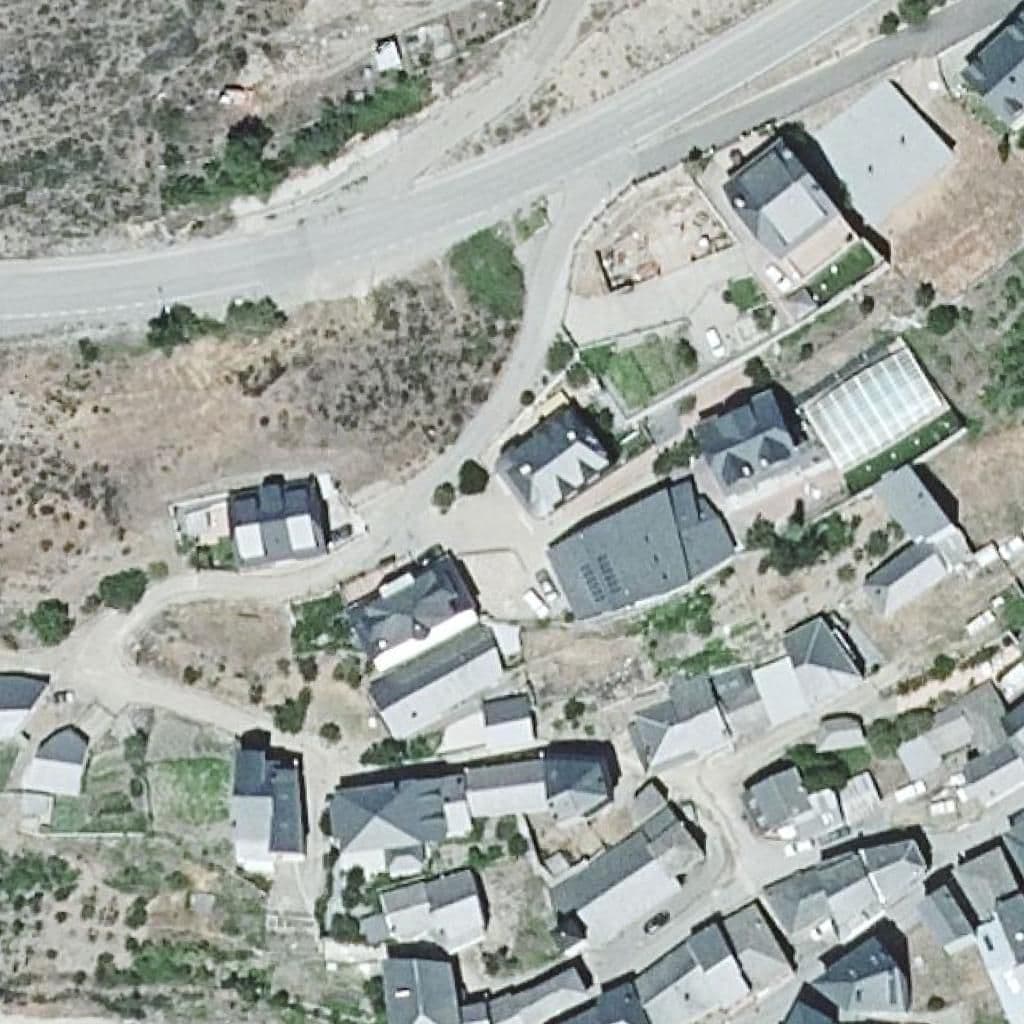 Aerial view of the grounds of LAGO DE LA BAÑA