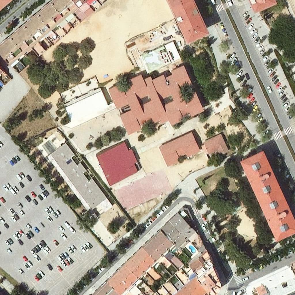 Aerial view of the grounds of Llar D'infants La Baldufa