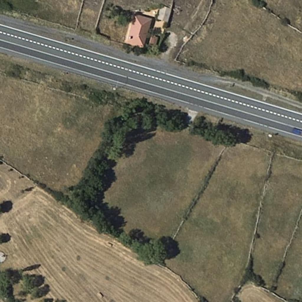 Aerial view of the grounds of SAN ANTONIO