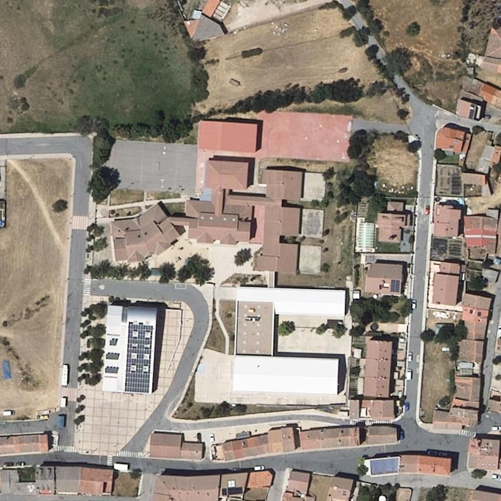 Aerial view of the grounds of SAN CRISTÓBAL DE SEGOVIA