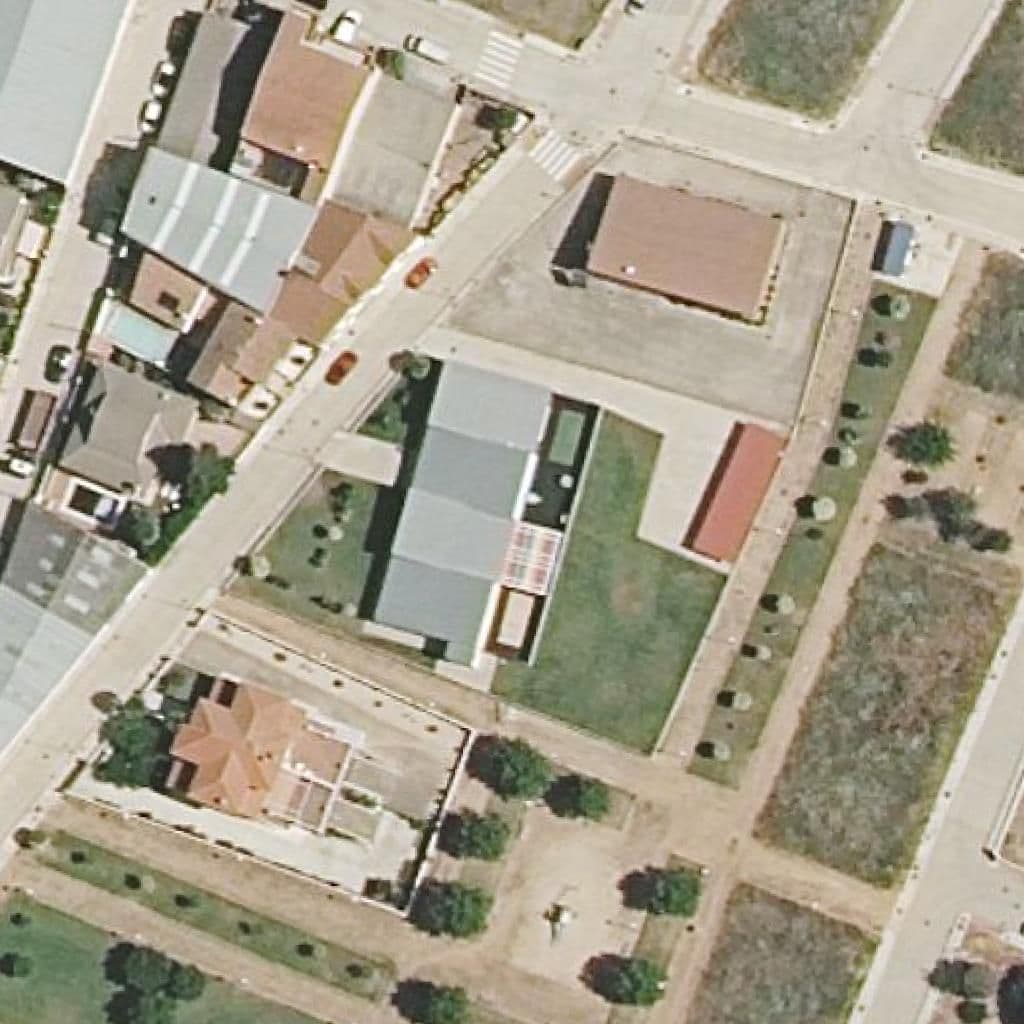 Aerial view of the grounds of VIA DE LA PLATA